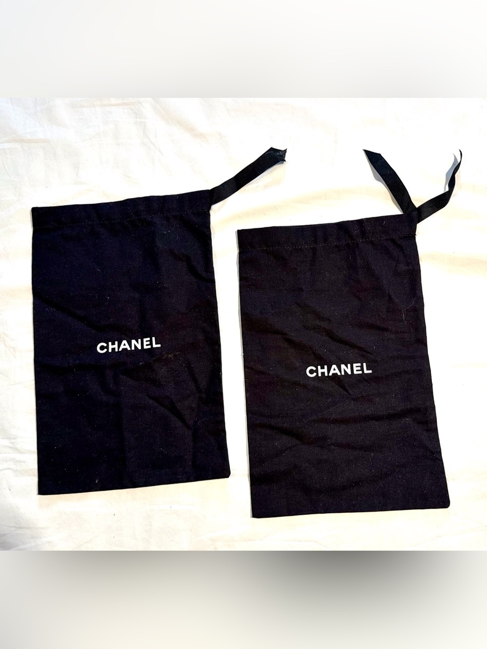CHANEL 2 Black Dust Bags